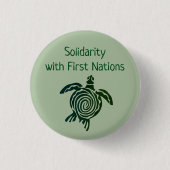 Badge Rond 2,50 Cm Solidarité avec des premières nations (Devant)