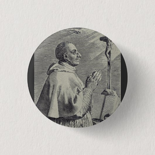 Badge Rond 2,50 Cm Son Éminence Saint Charles Borromeo (Devant)
