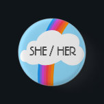 Badge Rond 2,50 Cm SON Pronononounes Colorful Rainbow Cloud<br><div class="desc">Décorez votre tenue avec ce bouton d'art cool. Ça fait un grand cadeau ! Vous pouvez le customiser et ajouter du texte. Consultez ma boutique pour plus de couleurs et de motifs ! Faites-moi savoir si vous aimeriez quelque chose de personnalisé aussi.</div>