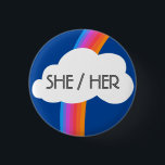 Badge Rond 2,50 Cm SON Pronononounes Colorful Rainbow Cloud<br><div class="desc">Décorez votre tenue avec ce bouton d'art cool. Ça fait un grand cadeau ! Vous pouvez le customiser et ajouter du texte. Consultez ma boutique pour plus de couleurs et de motifs ! Faites-moi savoir si vous aimeriez quelque chose de personnalisé aussi.</div>