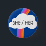 Badge Rond 2,50 Cm SON Pronononounes Colorful Rainbow Cloud<br><div class="desc">Décorez votre tenue avec ce bouton d'art cool. Ça fait un grand cadeau ! Vous pouvez le customiser et ajouter du texte. Consultez ma boutique pour plus de couleurs et de motifs ! Faites-moi savoir si vous aimeriez quelque chose de personnalisé aussi.</div>
