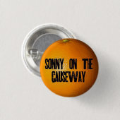 Badge Rond 2,50 Cm Sonny sur le bouton Chaussée (Devant & derrière)