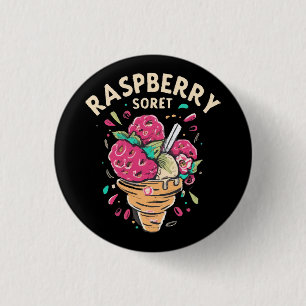 Badge Rond 2,50 Cm Sorbet de framboise
