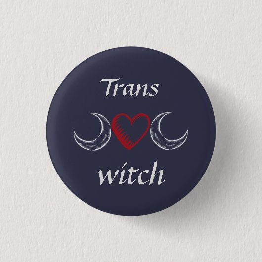 Badge Rond 2,50 Cm Sorcière de Trans* (Devant)
