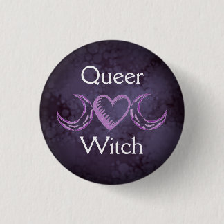 Badge Rond 2,50 Cm Sorcière Queer