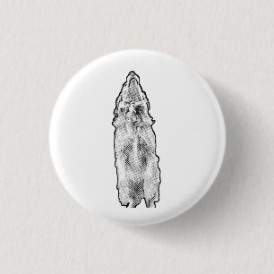 Badge Rond 2,50 Cm Sourire doré, points de manga