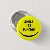Badge Rond 2,50 Cm sourire son bouton sunnah (Devant & derrière)