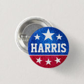 Badge Rond 2,50 Cm Soutenez Kamala Harris 2024 Progrès et unité (Devant & derrière)