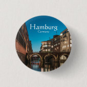 Badge Rond 2,50 Cm Souvenir Hambourg (Devant)