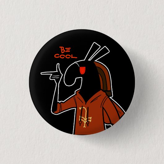 Badge Rond 2,50 Cm "Soyez cool" placent (Devant)
