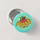 Badge Rond 2,50 Cm Soyez juste Bee Pin (Devant & derrière)