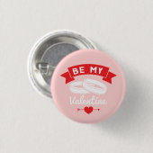Badge Rond 2,50 Cm Soyez Mes Anneaux Valentine (Devant & derrière)