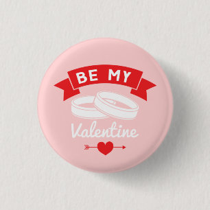Badge Rond 2,50 Cm Soyez Mes Anneaux Valentine