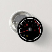 Badge Rond 2,50 Cm Speedometer - Tachomètre (Devant & derrière)