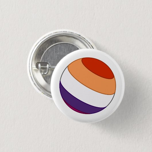 Badge Rond 2,50 Cm Sphère de fierté lesbienne (Devant & derrière)