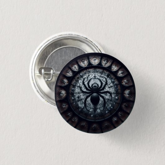 Badge Rond 2,50 Cm Spider Queen Button (Devant & derrière)
