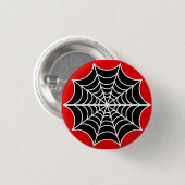 Badge Rond 2,50 Cm Spider Web (Devant & derrière)