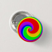 Badge Rond 2,50 Cm Spirale arc-en-ciel (Devant & derrière)