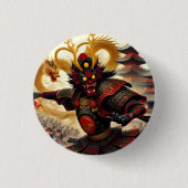 Badge Rond 2,50 Cm Spirit of the Samurai Button (Devant)