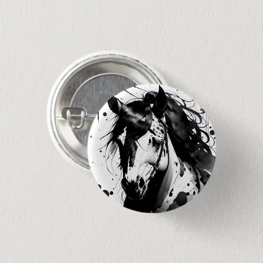 Badge Rond 2,50 Cm Spirit Pony 2 (Devant & derrière)