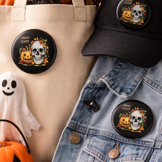 Badge Rond 2,50 Cm Spooky Season Halloween