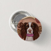 Badge Rond 2,50 Cm Springer Spaniel anglais (Devant & derrière)