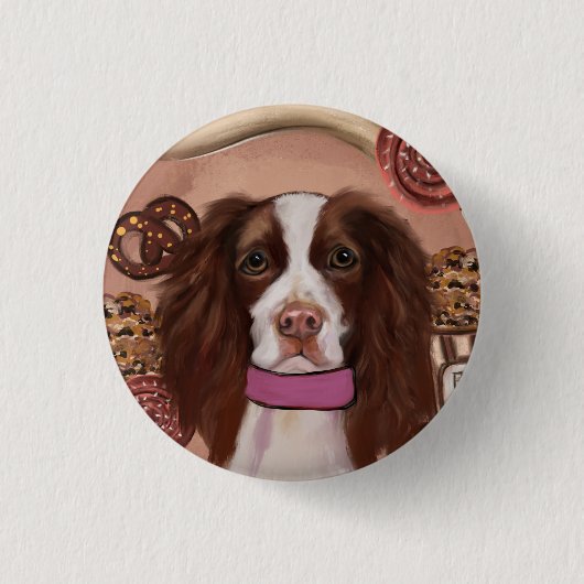 Badge Rond 2,50 Cm Springer Spaniel anglais (Devant)