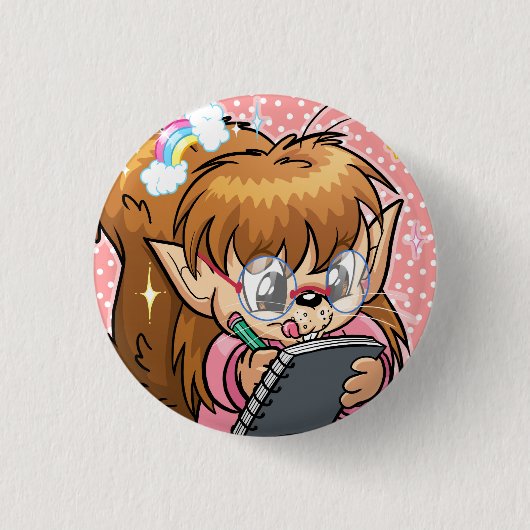 Badge Rond 2,50 Cm Squelf inspiré ! (Devant)