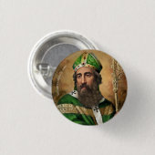 Badge Rond 2,50 Cm St. Patrick Button Pin (Devant & derrière)