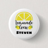 Badge Rond 2,50 Cm Stand de Lemonade Personnalisé (Devant)