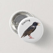 Badge Rond 2,50 Cm Starling (Devant & derrière)
