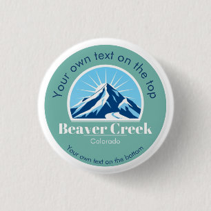 Badge Rond 2,50 Cm Station de ski Beaver Creek Colorado USA souvenir