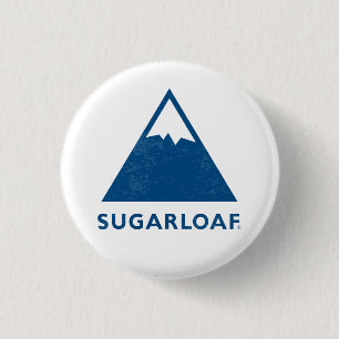 Badge Rond 2,50 Cm Station de ski vintage Sugarloaf maine Nouvelle-An