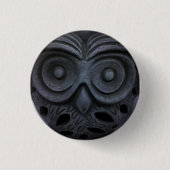 Badge Rond 2,50 Cm Statue de hibou (Devant)