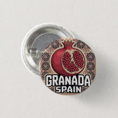 Badge Rond 2,50 Cm Sticker Grenade Espagne grenade (Devant & derrière)