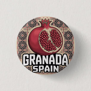 Badge Rond 2,50 Cm Sticker Grenade Espagne grenade