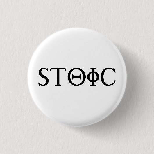Badge Rond 2,50 Cm stoïque (Devant)