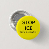 BADGE ROND 2,50 CM STOP ICE  (Devant & derrière)