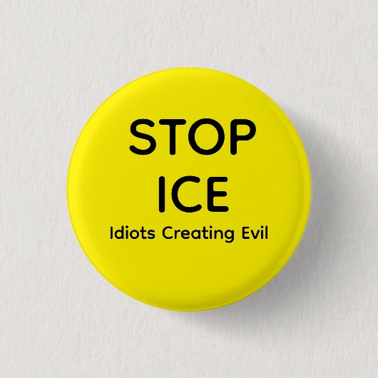 BADGE ROND 2,50 CM STOP ICE  (Devant)