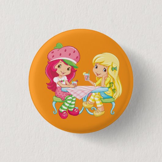 Badge Rond 2,50 Cm “Strawberry & Lemonade Besties” (Devant)