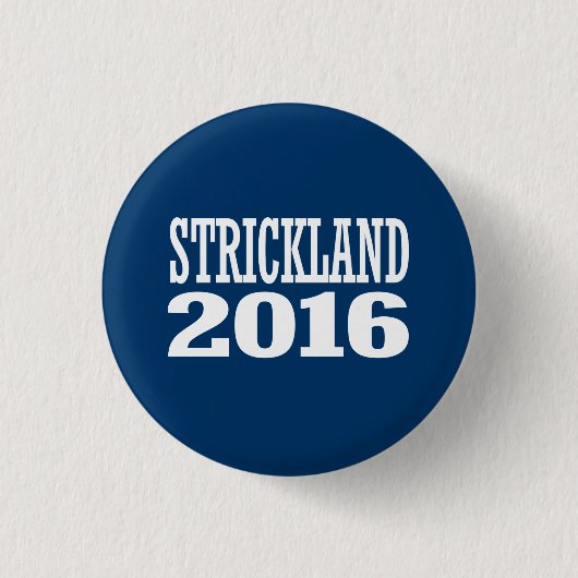 Badge Rond 2,50 Cm Strickland - Ted Strickland 2016 (Devant)