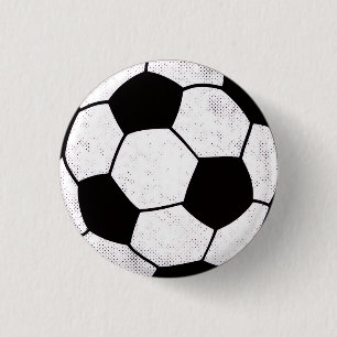 Badge Rond 2,50 Cm Style Graphique Esthétique de Terrain de Football