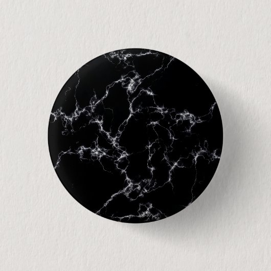 Badge Rond 2,50 Cm Style marbre élégant4 - Noir et blanc (Devant)