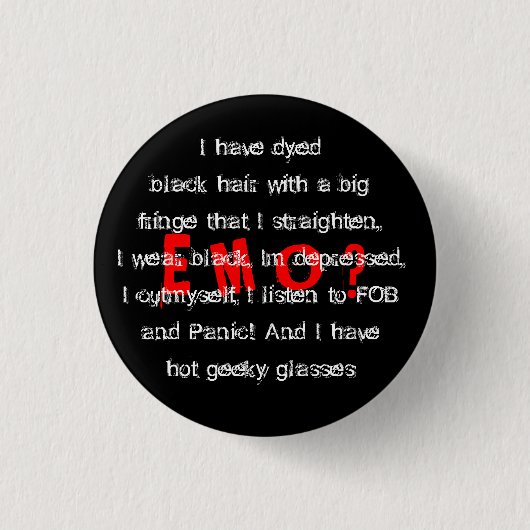 Badge Rond 2,50 Cm suis- c.-à-d. M O ? (Devant)