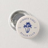 Badge Rond 2,50 Cm Summer Vibes Button (Devant & derrière)