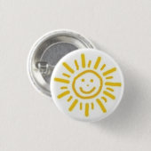 Badge Rond 2,50 Cm Sun de sourire (Devant & derrière)