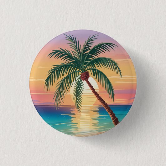 Badge Rond 2,50 Cm Sunny Vibes (Devant)