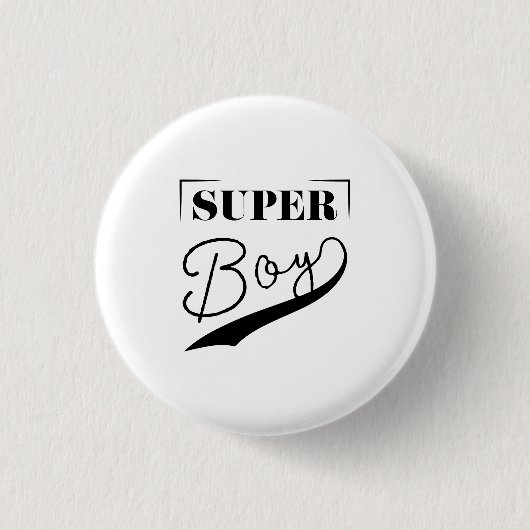 Badge Rond 2,50 Cm Super Boy (Devant)