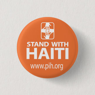 Badge Rond 2,50 Cm Support de PIH avec le bouton du Haïti
