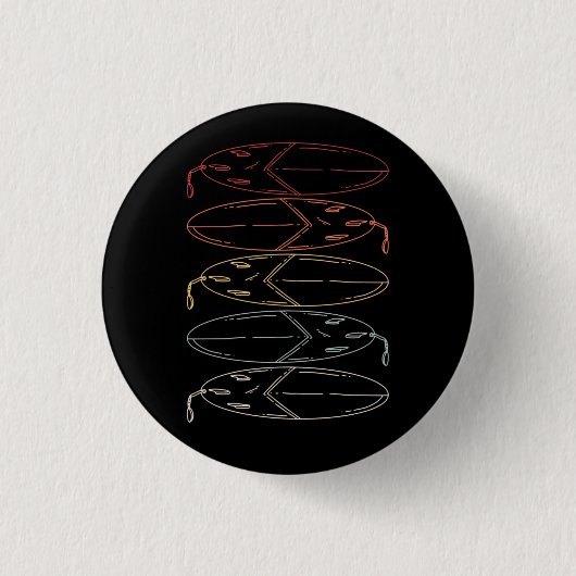 Badge Rond 2,50 Cm Surboard vintage (Devant)